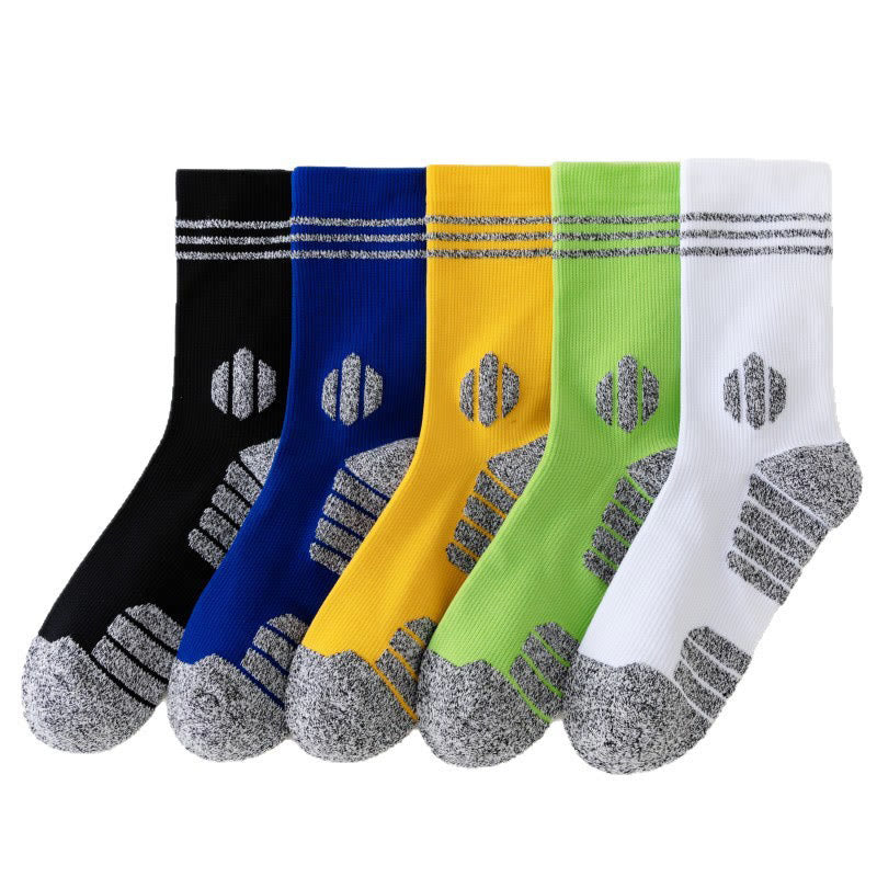 Plus Size Thick Cushion Quarter Compression Socks(5 Pairs) - Multicolor - EU39-45(US6-11) - image 13