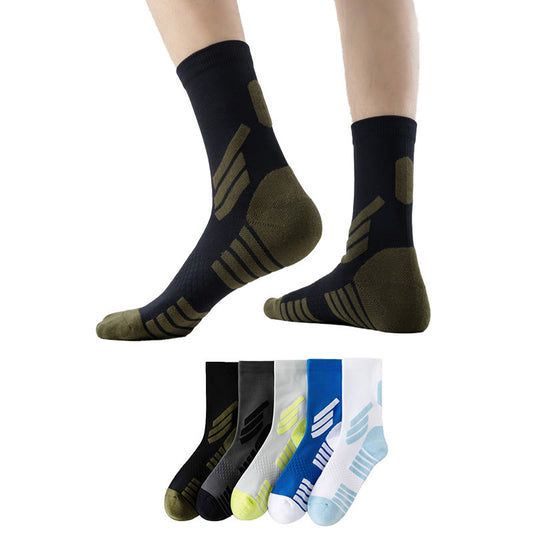 Plusock Plus Size Basketball Quarter Compression Socks(5 Pairs) - image 0
