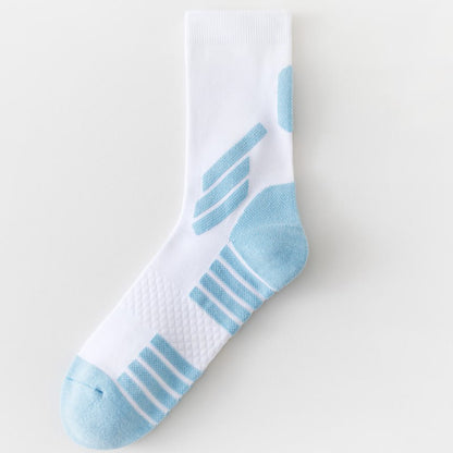 Plusock Plus Size Basketball Quarter Compression Socks(5 Pairs) - White - EU39-45(US6-11) - image 10