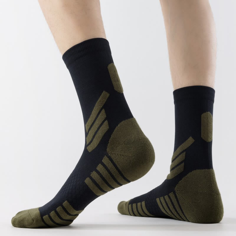 Plus Size Basketball Quarter Compression Socks(5 Pairs) - image 2