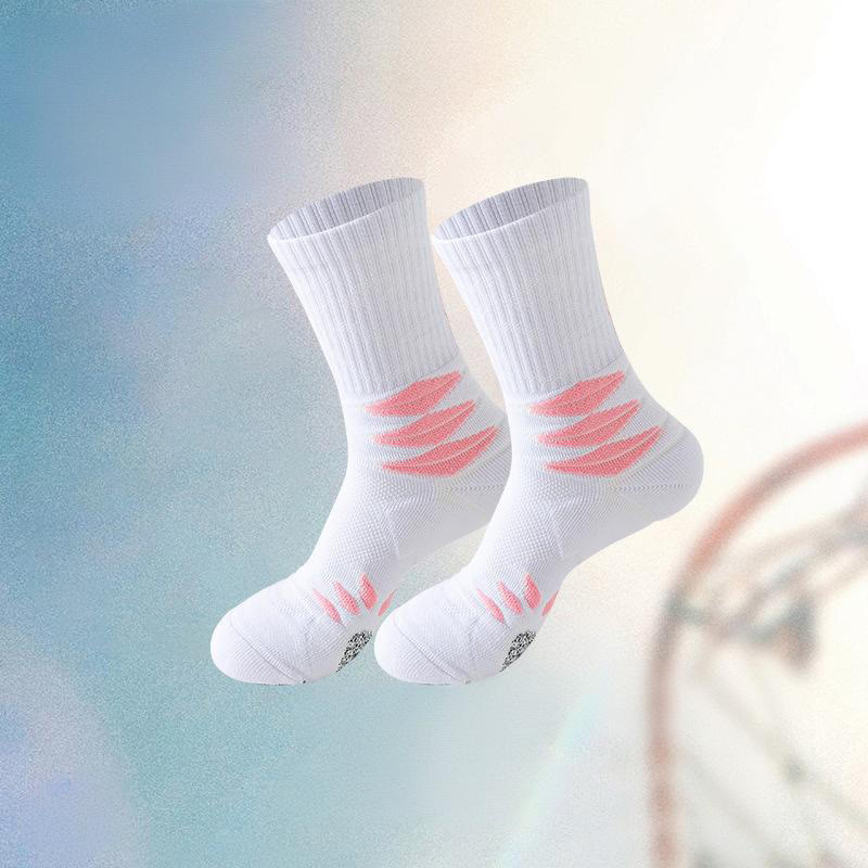 Plus Size Ergonomic Quarter Compression Socks(5 Pairs) - Pink - EU38-44(US5-10) - image 9