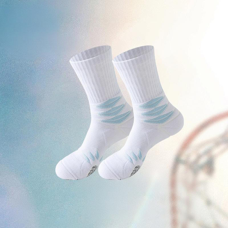 Plus Size Ergonomic Quarter Compression Socks(5 Pairs) - Blue - EU38-44(US5-10) - image 7