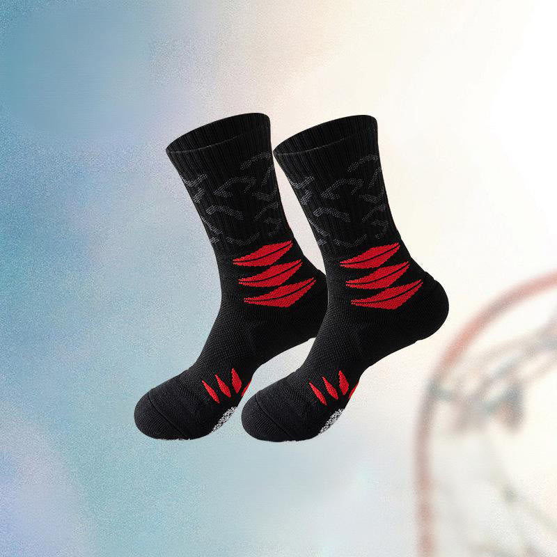 Plus Size Ergonomic Quarter Compression Socks(5 Pairs) - Red - EU38-44(US5-10) - image 11