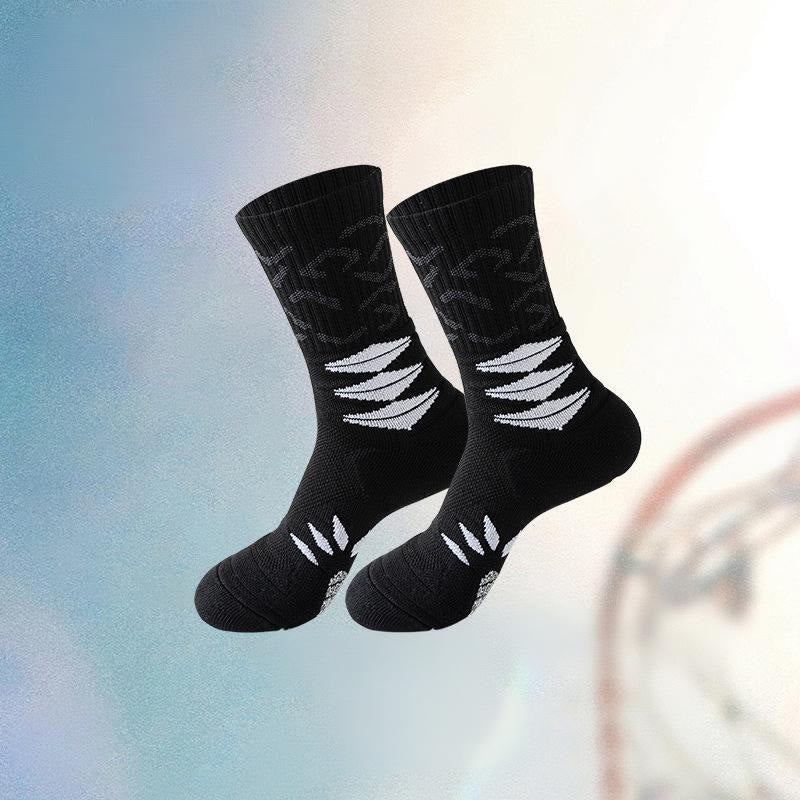 Plus Size Ergonomic Quarter Compression Socks(5 Pairs) - Black - EU38-44(US5-10) - image 8