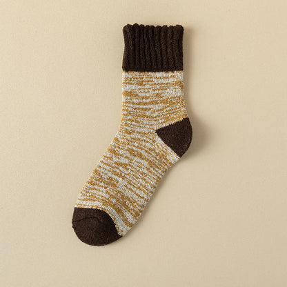 Soft Plush Quarter Socks(5 Pairs) - Coffee - EU39-44(US6-10) - image 13