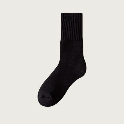 Cozy Fleece Quarter Socks(6 Pairs) - Black - EU39-44(US6-10) - image 10