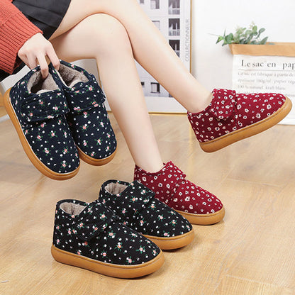 Plusock Plus Size Floral Slippers - image 0