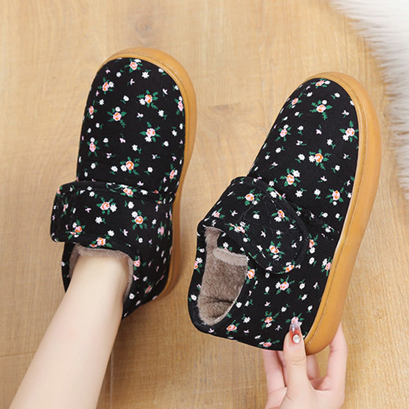 Plus Size Floral Slippers - image 4
