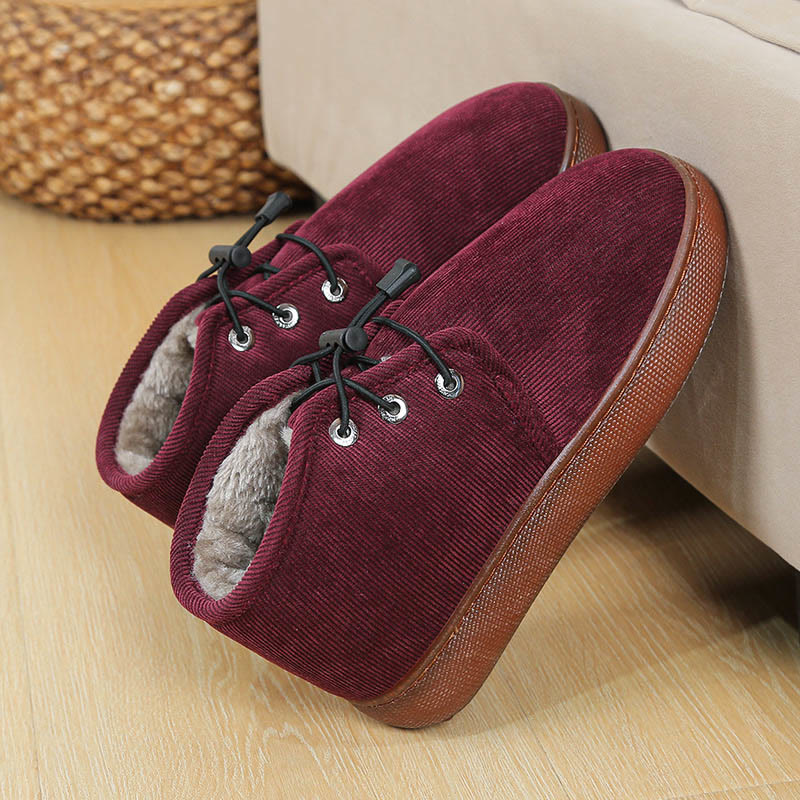Plus Size Stay Warm Slippers - Red - EU42-43(US8.5-9) - image 13