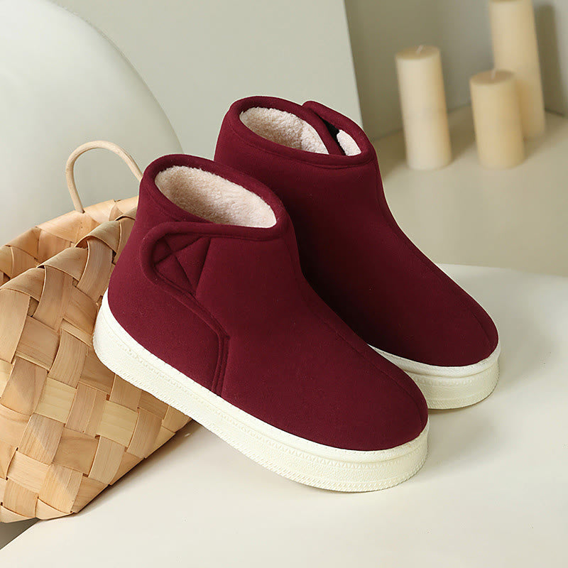 Plus Size Solid Color Durable Slippers - Wine - EU43-44(US9-10) - image 12