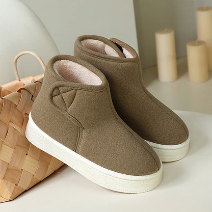 Plusock Plus Size Solid Color Durable Slippers - Coffee - EU43-44(US9-10) - image 11