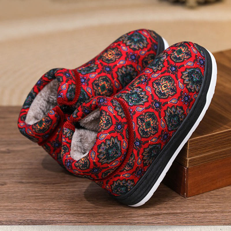 Plus Size Zipper Slippers - Wine - EU41-42(US7.5-8.5) - image 10