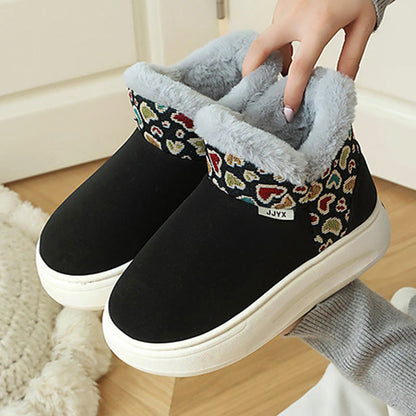 Plusock Plus Size Heart Pattern Slippers - Black - EU41-42(US7.5-8.5) - image 16