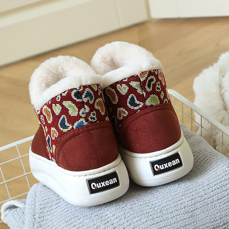 Plusock Plus Size Heart Pattern Slippers - image 13