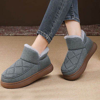 Plusock Plus Size Plush Grid Slippers - image 4