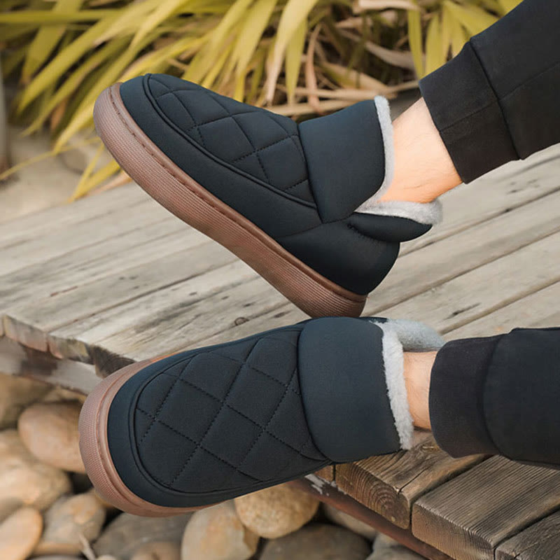 Plusock Plus Size Plush Grid Slippers - image 7