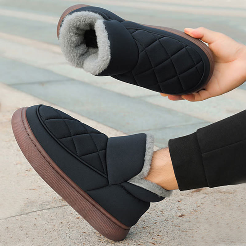 Plusock Plus Size Plush Grid Slippers - image 5