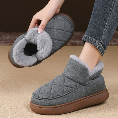 Plusock Plus Size Plush Grid Slippers - image 3
