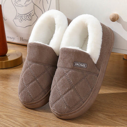 Plus Size Simple Cozy Design Slippers - Khaki - EU44-45(US10-11) - image 12