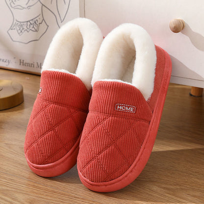 Plus Size Simple Cozy Design Slippers - Red - EU44-45(US10-11) - image 13