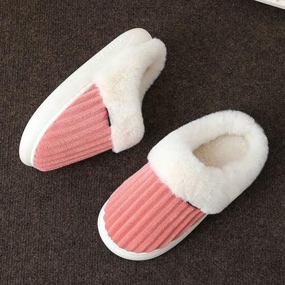 Plus Size White Plush Slippers - image 10