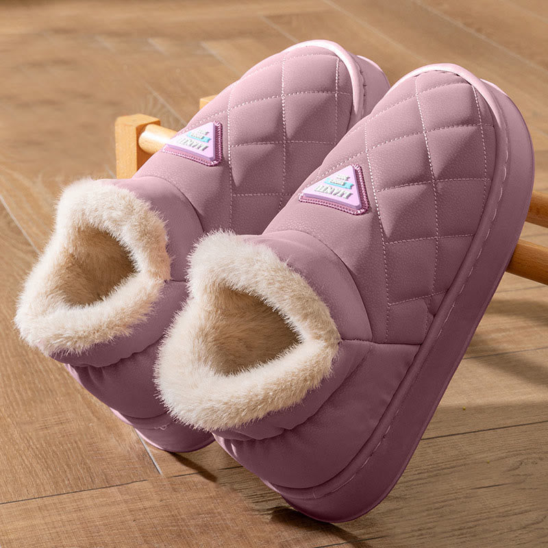 Plus Size Cozy Minimalist Slippers - Purple - EU45-46(US11-12) - image 8