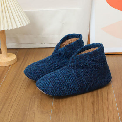 Plusock Plus Size Foldable Design Slipper Socks - Navy Blue - EU40-43(US7-9) - image 12