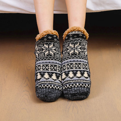 Plusock Plus Size Diamond Pattern Slipper Socks - image 5