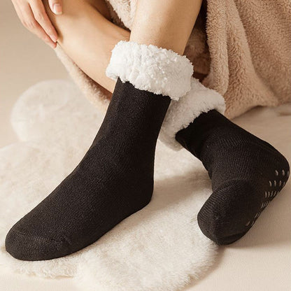 Plusock Plus Size Elastic Solid Color Slipper Socks - image 1