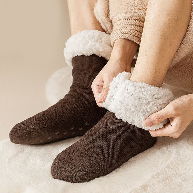 Plusock Plus Size Elastic Solid Color Slipper Socks - image 3