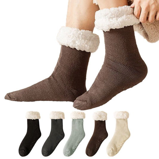 Plusock Plus Size Elastic Solid Color Slipper Socks - image 0