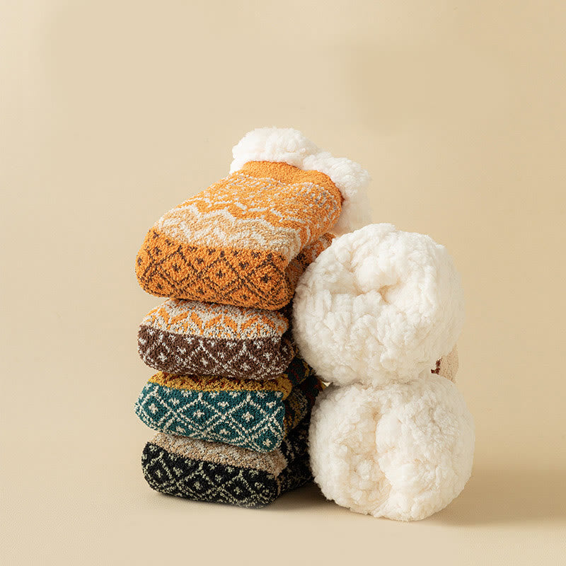 Plus Size Ethnic Style Slipper Socks - image 9