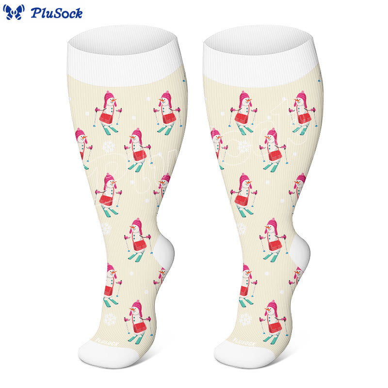 Plusock Plus Size Winter Sports Compression Socks(3 Pairs) - image 3