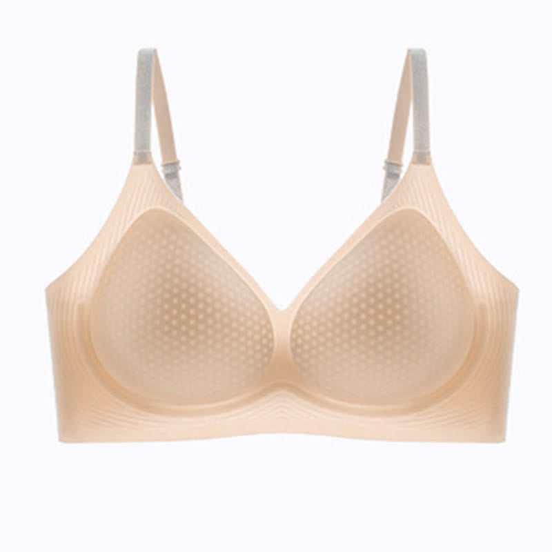 Cloud Soft Comfort Wireless Bra - Nude - 40 - C - image 13