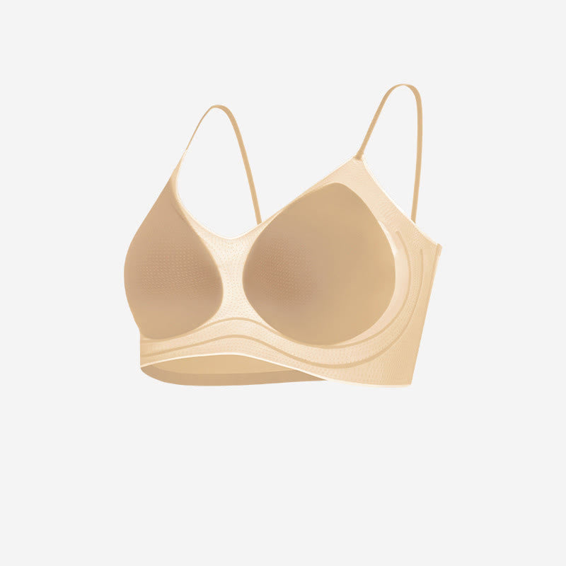 Plusock Camellia fragrance Wireless Bra - Nude - 38 - C - image 4