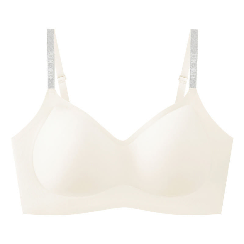 Plusock Camellia Micro Capsule Fragrance Wireless Bra - White - 40 - C - image 10