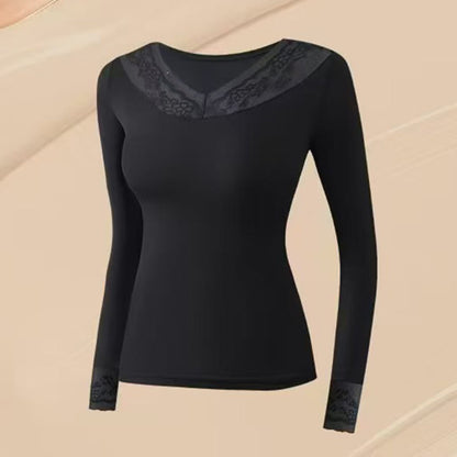 Camellia Fragrance Infused Base Layer Top - Black - XL - Top - image 6