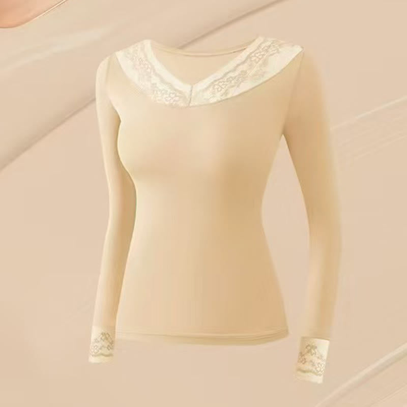 Camellia Fragrance Infused Base Layer Top - Nude - XL - A Set - image 7