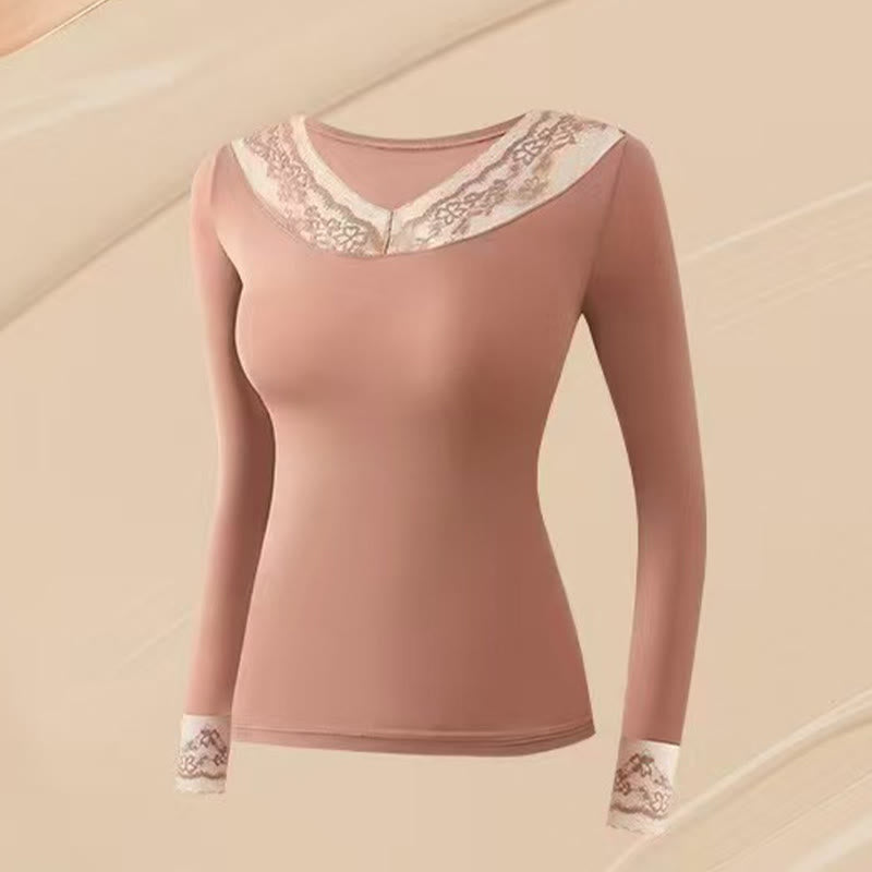 Camellia Fragrance Infused Base Layer Top - Pink - XL - Top - image 8