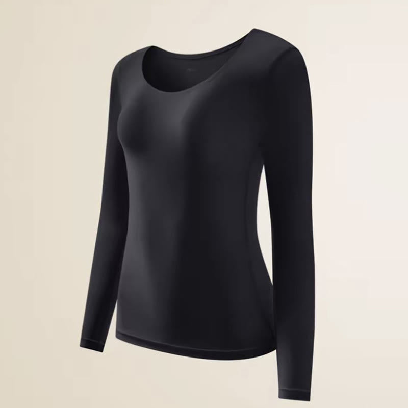 Camellia Essence Warming Base Layer Top - Black - XL - Top - image 8