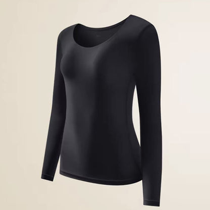 Camellia Essence Warming Base Layer Top - Black - XL - Top - image 8