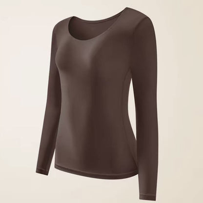 Camellia Essence Warming Base Layer Top - Brown - XL - Top - image 11