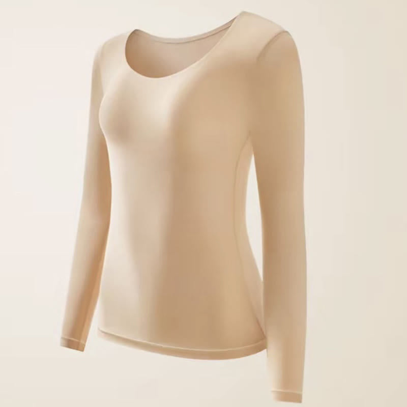 Camellia Essence Warming Base Layer Top - Nude - XL - Top - image 12