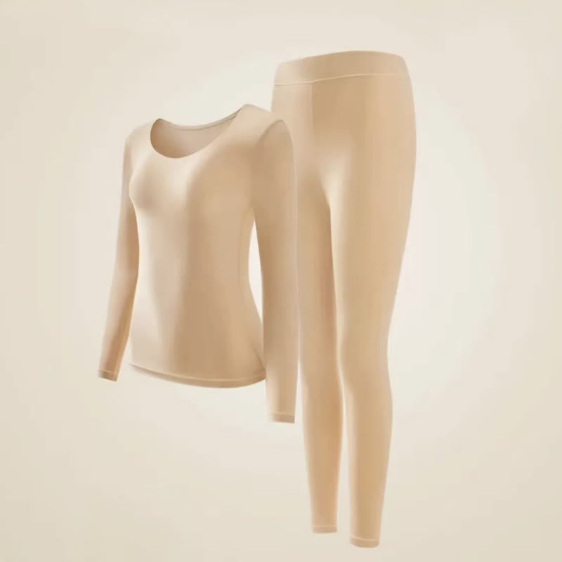 Camellia Essence Warming Base Layer Top - Nude - XL - A Set - image 16