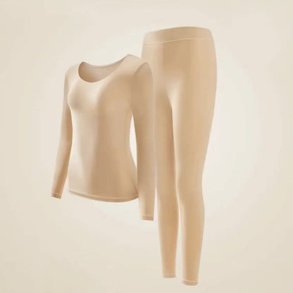 Camellia Essence Warming Base Layer Top - Nude - XL - A Set - image 16