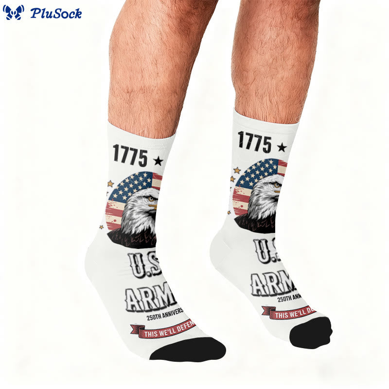 Plusock Plus Size United States Alphabet Quarter Socks - image 0