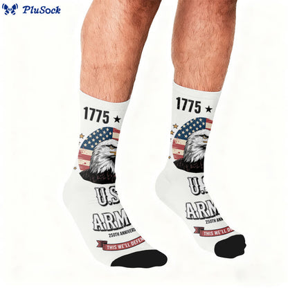 Plusock Plus Size United States Alphabet Quarter Socks - image 0