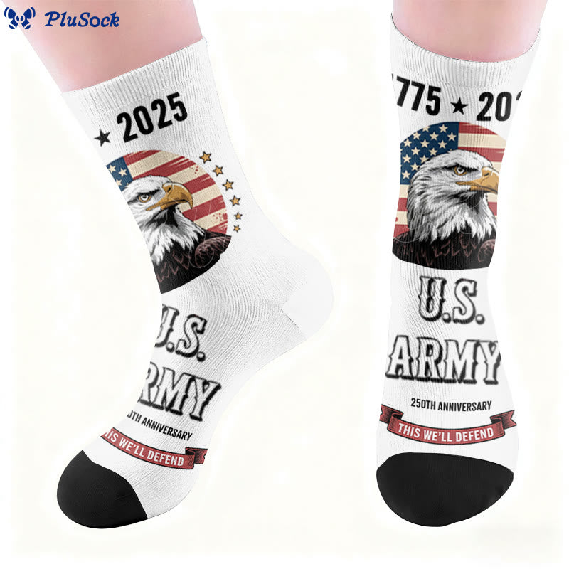 Plusock Plus Size United States Alphabet Quarter Socks - image 6