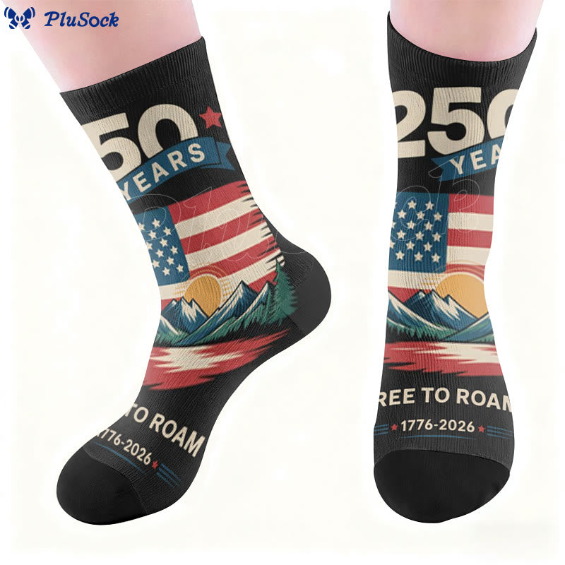 Plusock Plus Size United States Alphabet Quarter Socks - image 8