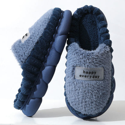 Plusock Plus Size Happy Everyday Slippers - Navy Blue - EU46-47(US9-10) - image 4